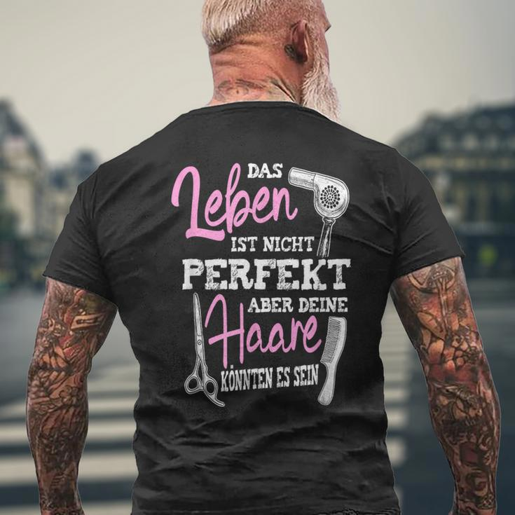 Perfektes Haar Kurzärmliges Herren-T-Kurzärmliges Herren-T-Shirt - Motiv Das Leben Ist Nicht Perfekt, Germany Geschenke für alte Männer
