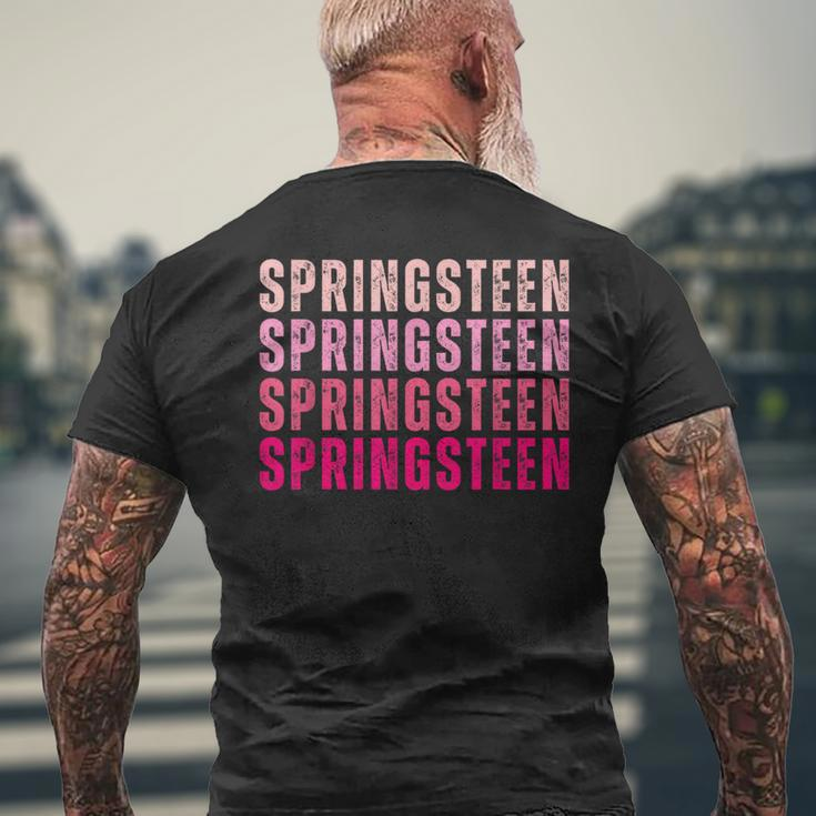 Personalized Name Springsn I Love Springsn Men's T-shirt Back Print Gifts for Old Men