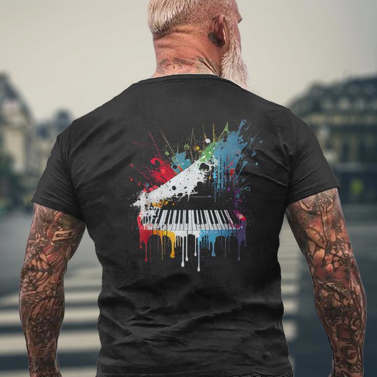 Piano Piano T-Shirt mit Rückendruck Geschenke für alte Männer