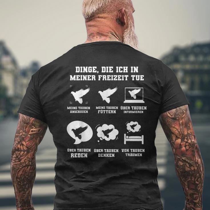 Pigeon Breeder Pigeon Breeding T-Shirt mit Rückendruck Geschenke für alte Männer