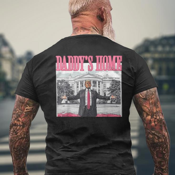 Pink Daddys Home Trump 2024 Men's T-shirt Back Print Gifts for Old Men