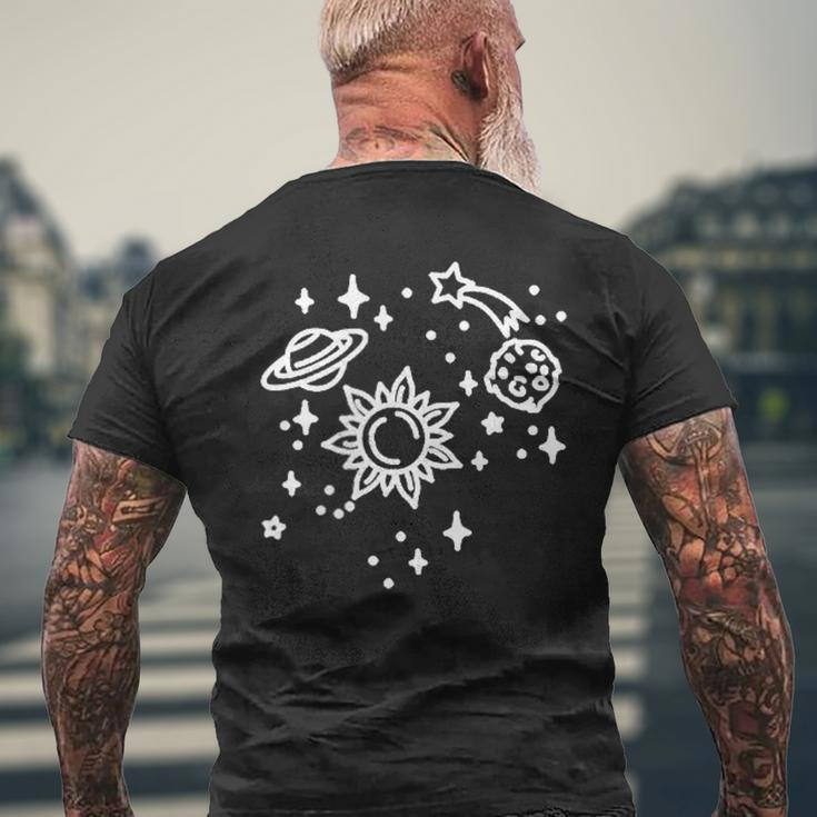 Planets Universe Space Beautiful T-Shirt mit Rückendruck Geschenke für alte Männer