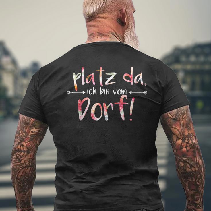 Platz Da Ich Bin Vom Dorf Slogan German Language T-Shirt mit Rückendruck Geschenke für alte Männer