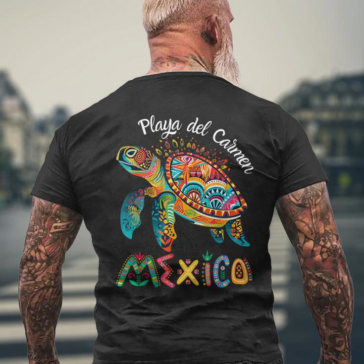 Playa Del Carmen Mexico Playa Souvenir Men's T-shirt Back Print Gifts for Old Men