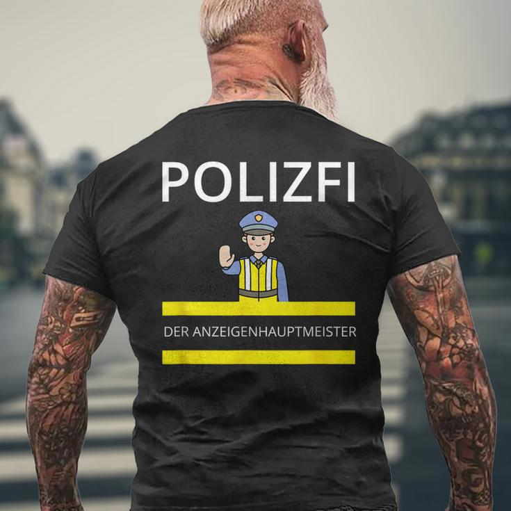 Polizfi Der Anzeigenhauptmeister Distributes Nodules Meme T-Shirt mit Rückendruck Geschenke für alte Männer