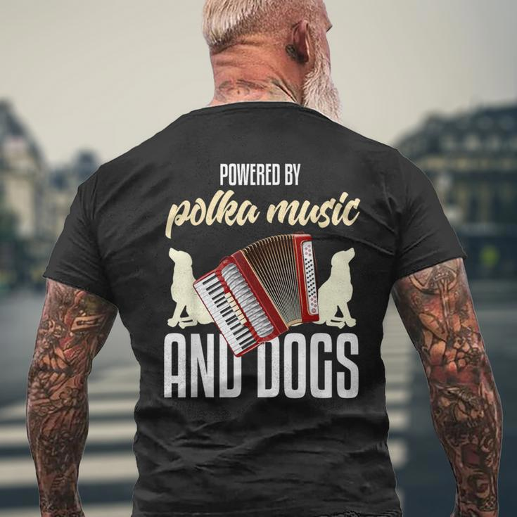 Polka Dog Lover Quote Music Polka Lover Men's T-shirt Back Print Gifts for Old Men