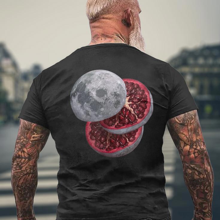 Pomegranate Moon Idea Fancy Foods Spaceart Men's T-shirt Back Print Gifts for Old Men