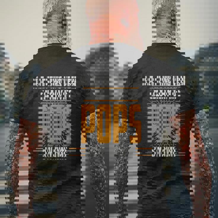 Pops Favorite Name Tshirts Mens Back Print T-shirt Gifts for Old Men Pops Favorite Name Tshirts Mens Back Print T-shirt Gifts for Old Men