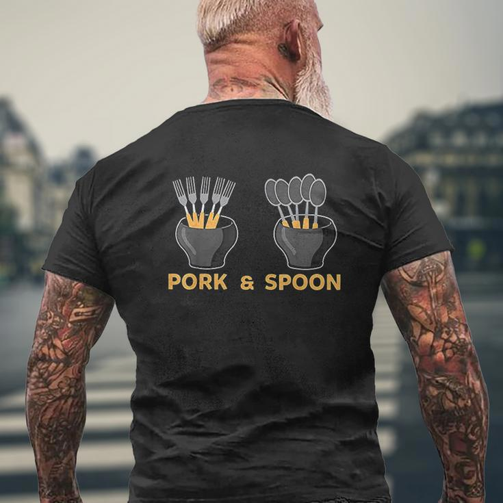 Pork And Spoon Pun Filipino Prank Joke For Pinoys Mens Back Print T-shirt Gifts for Old Men