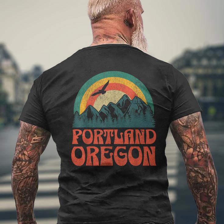 Portland Oregon Blue T-Shirt mit Rückendruck Geschenke für alte Männer