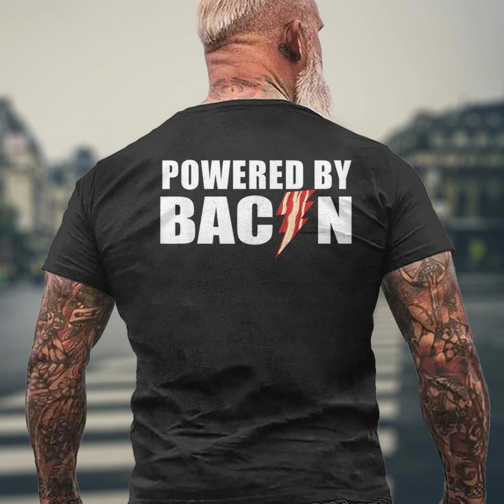 Powered By Bacon Men's T-shirt Back Print Gifts for Old Men
