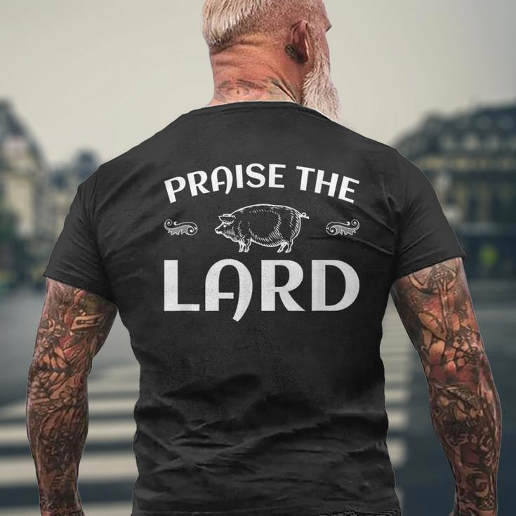 Praise The Lard PigMen's T-shirt Back Print Gifts for Old Men