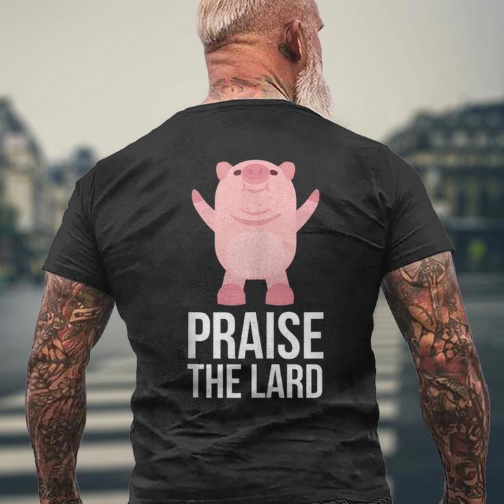 Praise The Lard Pig Piggy Men's T-shirt Back Print Gifts for Old Men