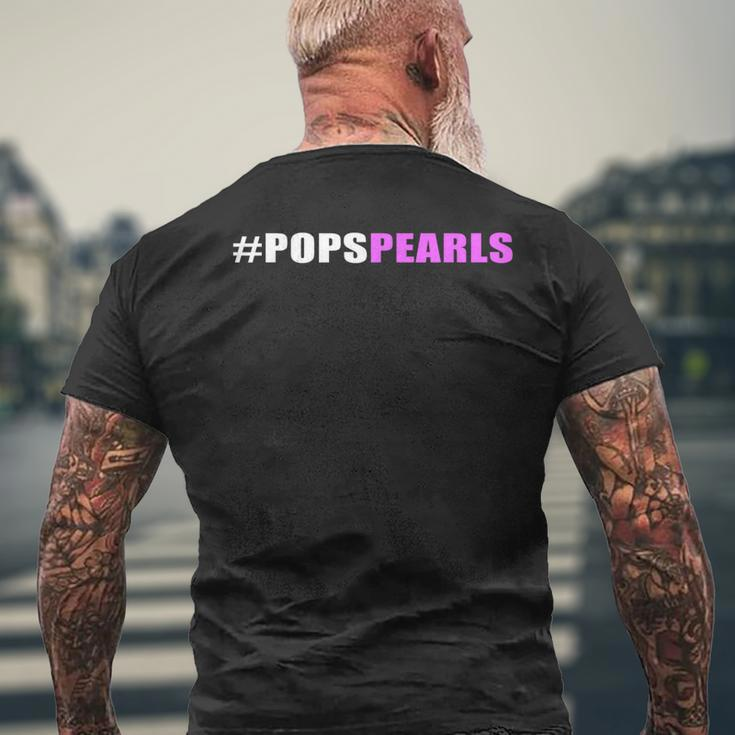 Present For Father's Day Grandpa Forever Pops Pearl Princess Men's T-shirt Back Print Gifts for Old Men