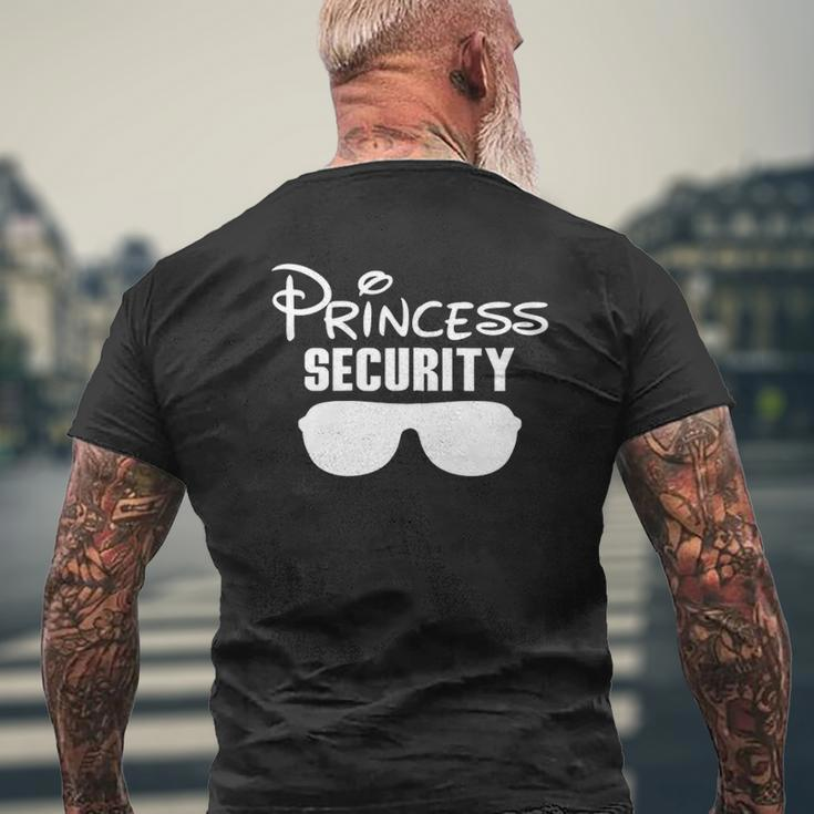 Princess Security Princess For Father And Daughter Zip Mens Back Print T-shirt Gifts for Old Men