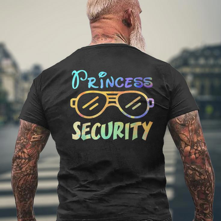 Princess Security Perfects For Dad Or Boyfriend Mens Back Print T-shirt Gifts for Old Men