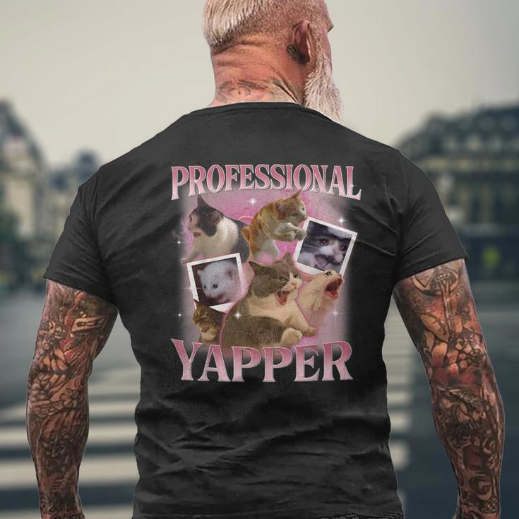 Professionelle Yapper Meme Cat T-Shirt mit Rückendruck Geschenke für alte Männer