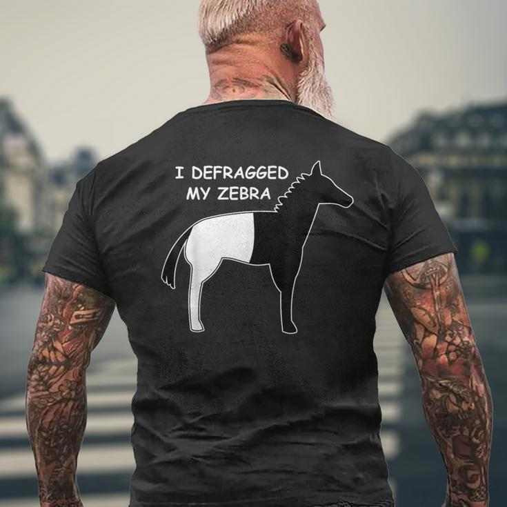 Programmer Developer Code Nerd Geek Zebra Computer Scientist T-Shirt mit Rückendruck Geschenke für alte Männer