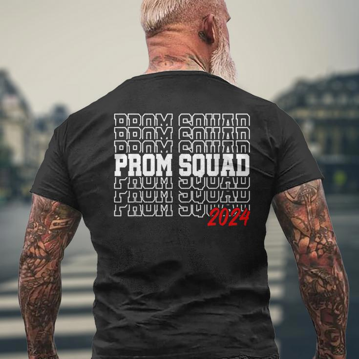 Prom Squad 2024 Prom Class Of 2024 Graduate Men's T-shirt Back Print Gifts for Old Men