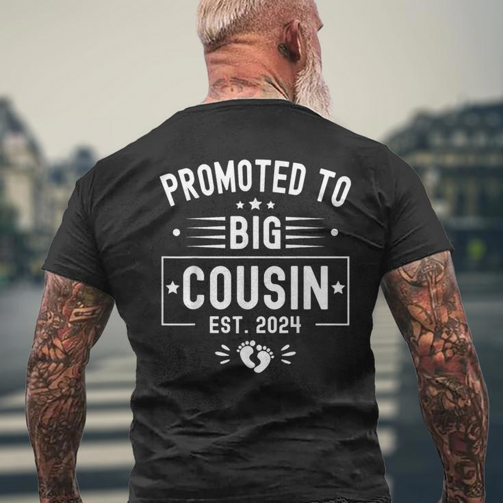 Promoted To Big Cousin Est 2024 Soon To Be Big Cousin 2024 Men's T-shirt Back Print Gifts for Old Men