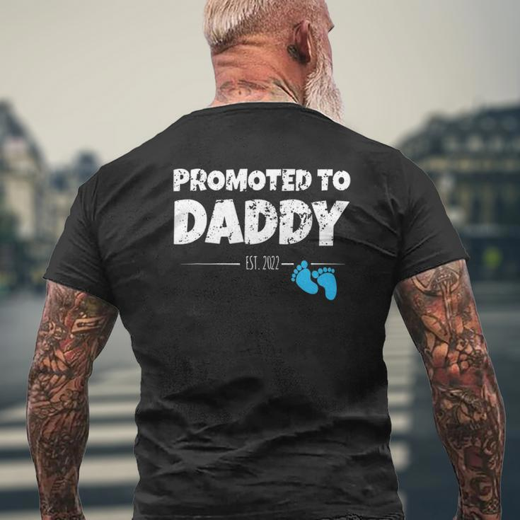 Promoted To Daddy 2022 First Time New Dad Mens Back Print T-shirt Gifts for Old Men