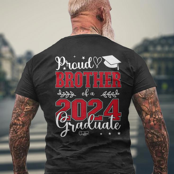 Proud Brother Of A Class Of 2024 Graduate For Graduation Men's T-shirt Back Print Gifts for Old Men