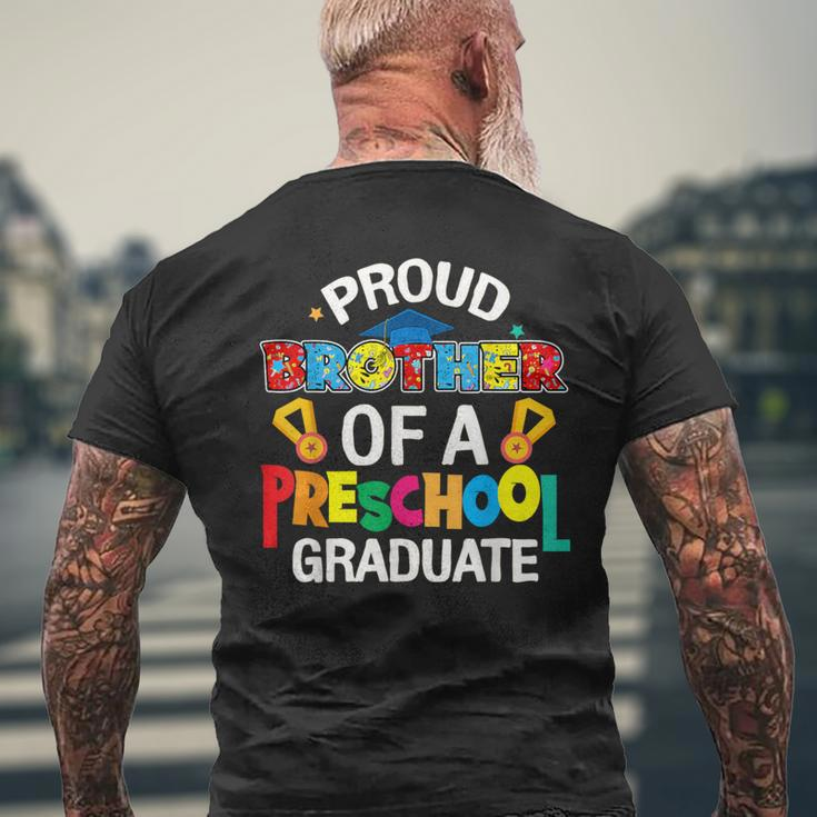 Proud Brother Preschool Graduate Last Day Of School Family Men's T-shirt Back Print Gifts for Old Men