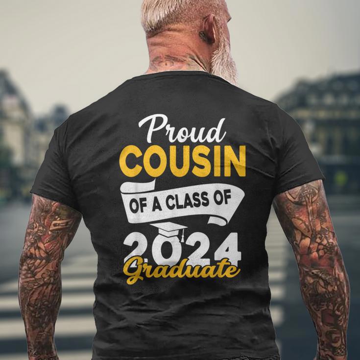 Proud Cousin Of A 2024 Graduate Graduation Family Matching Men's T-shirt Back Print Gifts for Old Men