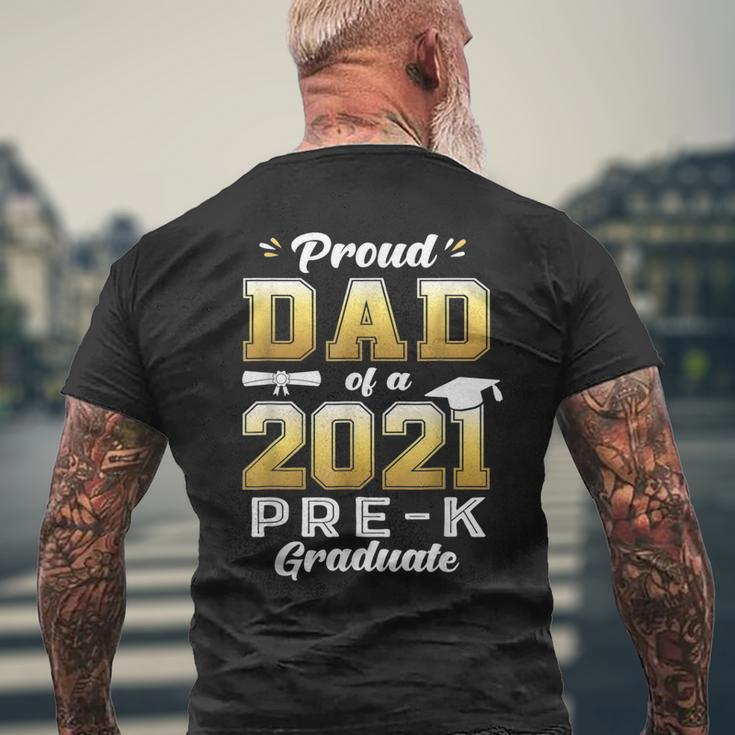 Proud Dad Of A 2021 Prek Graduate Preschool Graduation Mens Back Print T-shirt Gifts for Old Men