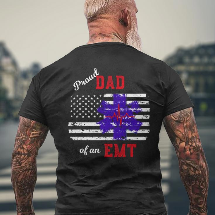 Proud Dad Of An Emt Men's T-shirt Back Print Gifts for Old Men