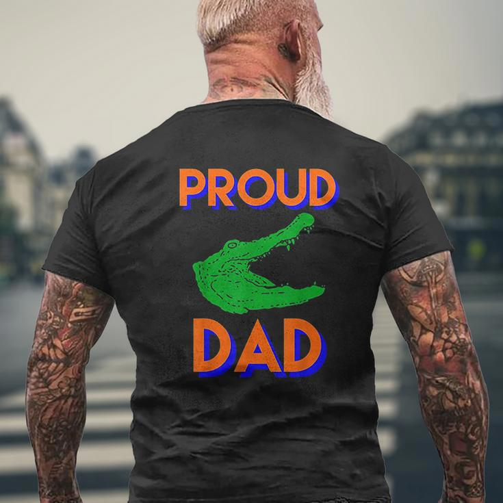 Proud Dad Of A Gator Mens Back Print T-shirt Gifts for Old Men