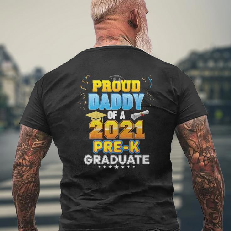 Proud Daddy Of A 2021 Pre-K Graduate Last Day School Grad Mens Back Print T-shirt Gifts for Old Men