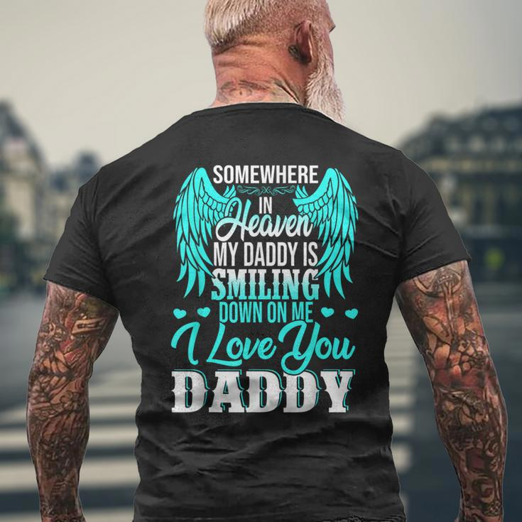 Proud My Daddy In Heaven Happy Father's Day Proud Of Daddy Men's T-shirt Back Print Gifts for Old Men