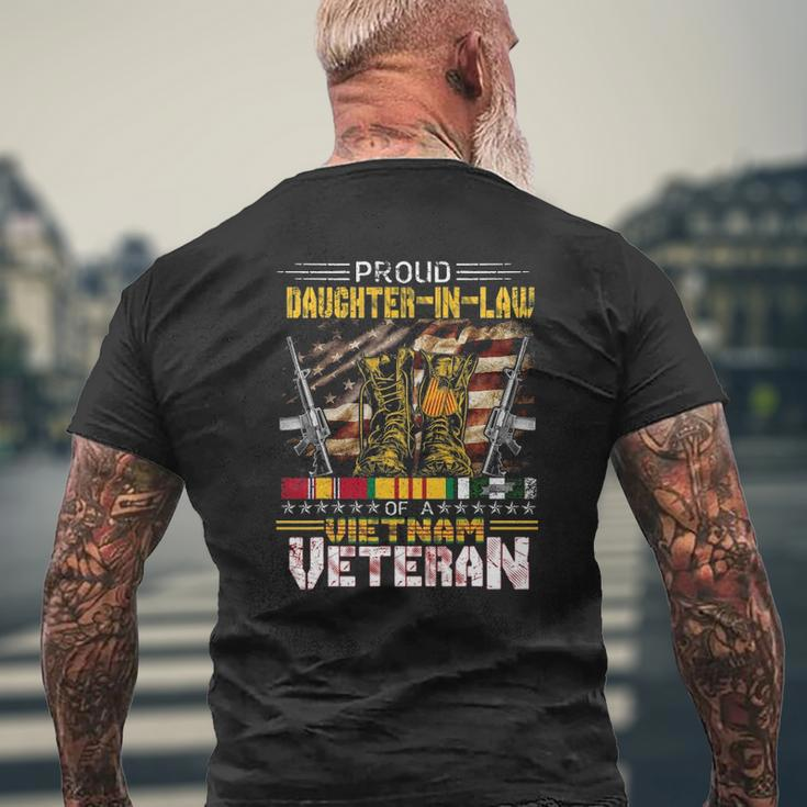 Proud Daughter-In-Law Of A Vietnam Veteran Veteran Mens Back Print T-shirt Gifts for Old Men