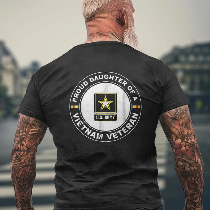 Proud Daughter Of A Vietnam Veteran 4Th Of July Mens Back Print T-shirt Gifts for Old Men