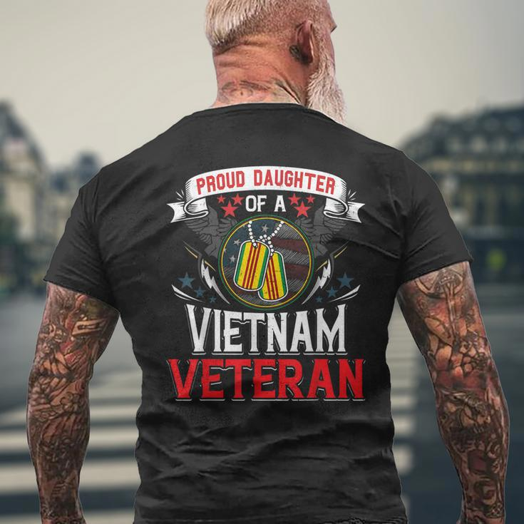 Proud Daughter Of A Vietnam Veteran Military Flag Mens Back Print T-shirt Gifts for Old Men