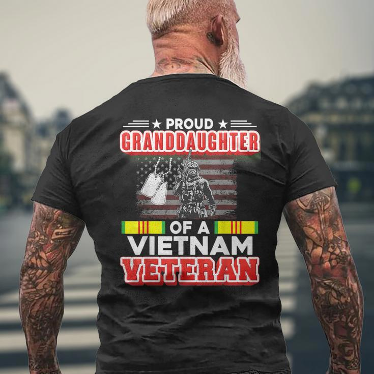 Proud Granddaughter Of A Vietnam Veteran Day American Flag Men's T-shirt Back Print Gifts for Old Men