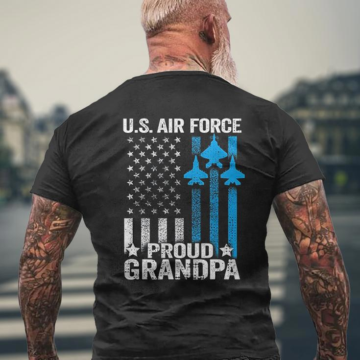 Proud Grandpa Us Air Force Mens Back Print T-shirt Gifts for Old Men
