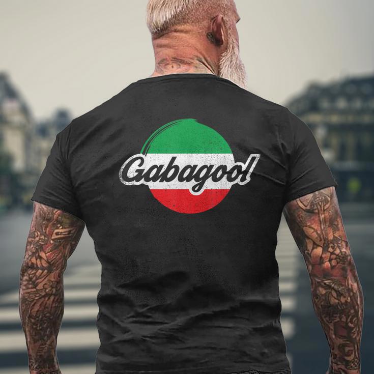 Proud Italian Meat Gabagool Capicola Food Italy Pride Flag Men's T-shirt Back Print Gifts for Old Men