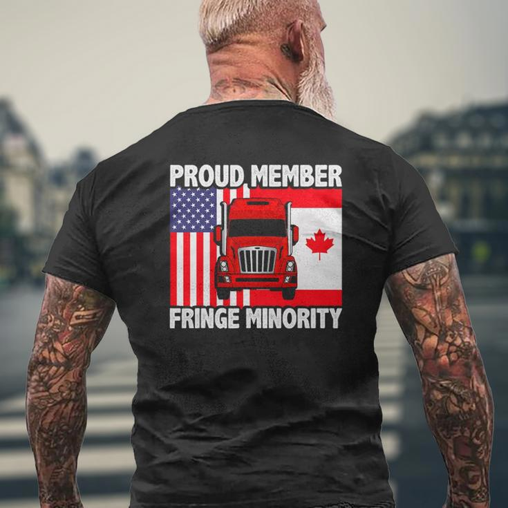 Proud Member Fringe Minority Canadian Trucker Mens Back Print T-shirt Gifts for Old Men