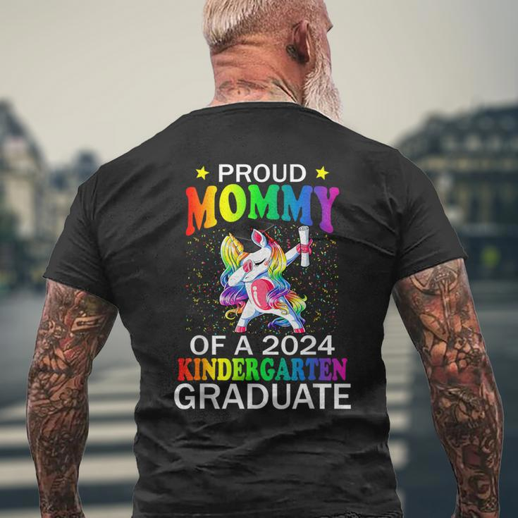 Proud Mommy Of A 2024 Kindergarten Graduate Unicorn Dab Men's T-shirt Back Print Gifts for Old Men