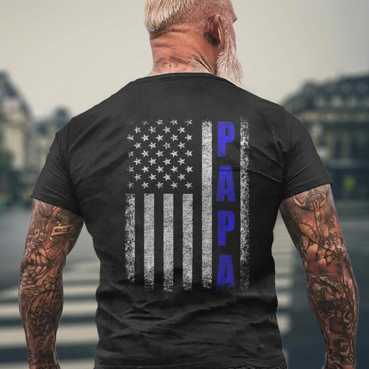 Proud Papa Fathers Day 2020 From Grandchildren Men's T-shirt Back Print Gifts for Old Men