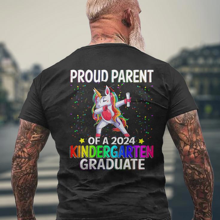 Proud Parent Of A Class Of 2024 Kindergarten Graduate Men's T-shirt Back Print Gifts for Old Men