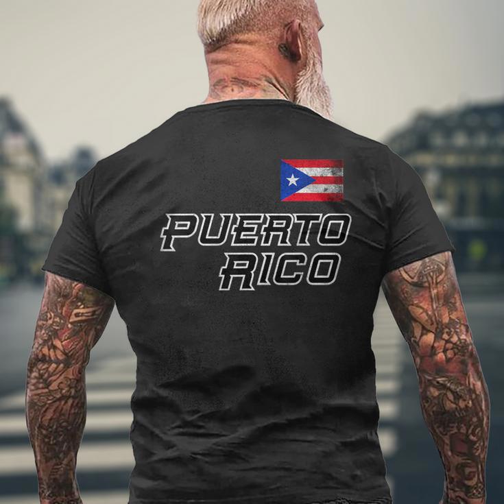 Puerto Rico 2023 Vintage Flag Pride Pr Boricua Puerto Rico T-Shirt mit Rückendruck Geschenke für alte Männer