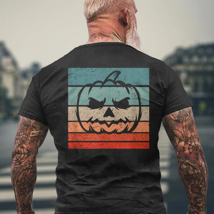 Pumpkin Retro Style Vintage Men's T-shirt Back Print Gifts for Old Men