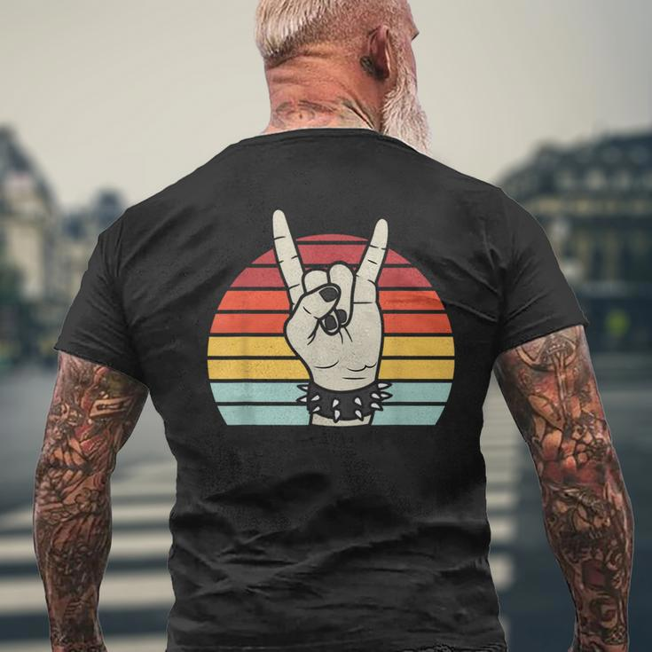 Punk Rock Vintage Retro 80'S Rock Band Men's T-shirt Back Print Gifts for Old Men