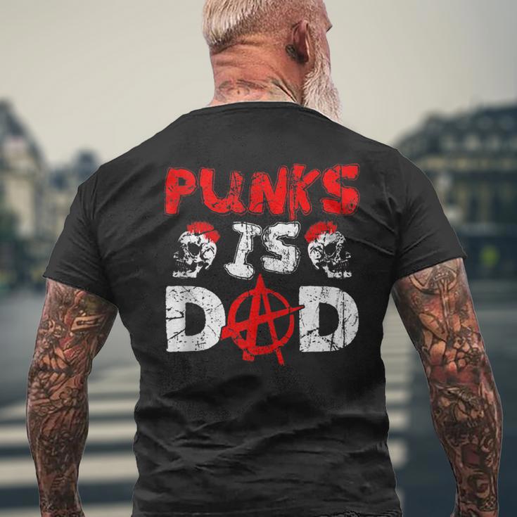 Punks Is Dad Anarchy Punk Rocker Punker Men's T-shirt Back Print Gifts for Old Men