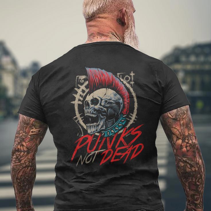 Punks Nicht Tot Rocker Punker Punk Rock Music S T-Shirt mit Rückendruck Geschenke für alte Männer