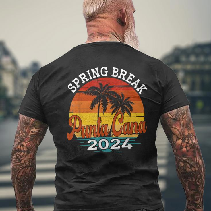 Punta Cana 2024 Spring Break Family Matching Vacation Retro Men's T-shirt Back Print Gifts for Old Men