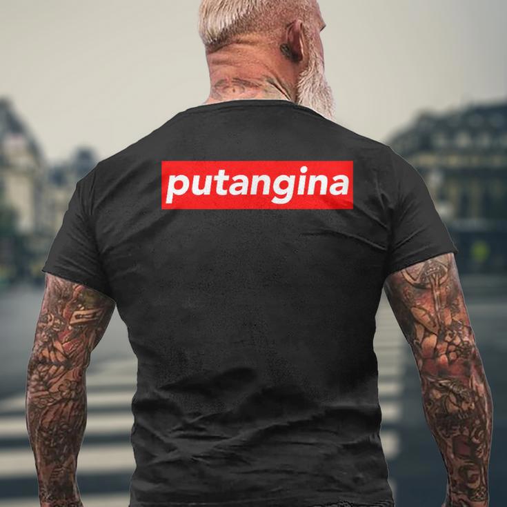 Putangina Box Logo Filipino Philippines Pinoy Kuya Men's T-shirt Back Print Gifts for Old Men